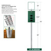 "Patriotic Flag" DISPENSE-Art™  Designer Dog Waste Station