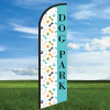 Dog Park - Double Sided Feather Flag