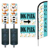 "Abstract Paw" Dog Park Station Bundle