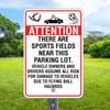 Attention Sports Parking: 12" x 18" Heavy Duty Aluminum Sign