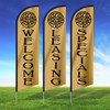 Golden Oak Tree (Gold) -  Double Sided Feather Flag