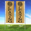 Golden Oak Tree (Gold) - Double Sided 3x8 Vertical Outdoor Marketing Flag