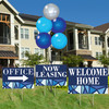 Blue Ice - Reusable Vinyl Balloon Cluster and Yard Sign Marketing Bundle