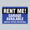 Garage For Rent Magnet -Blue