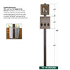 TRAIL PROVEN™ Mini Dog Waste Station - made from recycled plastics
