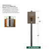 TRAIL PROVEN™ Mini Dog Waste Station - made from recycled plastics