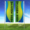 Coastal Waves- Double Sided 3x8 Vertical Wave Flag