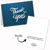 Custom Greeting Cards: Thank You Blue Burst