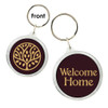 Golden Oak Tree Maroon Acrylic Key Tag