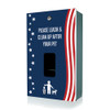 "Stars and Stripes" DISPENSE-Art™  Designer Dog Waste Station