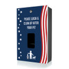 "Stars and Stripes" DISPENSE-Art™  Designer Dog Waste Station
