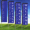 Bursting Bliss Blue Rectangle Flag Kit