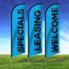 Color Wave Double Sided Feather Flag Kit- Select Your Color!