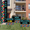 Geo Retro- Feather Flag and Yard Sign Marketing Bundle