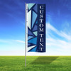 Blue Ice Custom 3' x 8' Vertical Flag