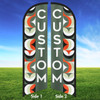 Vintage Mod Custom Feather Flag