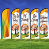 Fall Tree - Double Sided Feather Flag Kit
