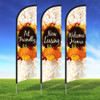 Pumpkin Glow - Double Sided Feather Flag Kit
