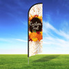 Pumpkin Glow Custom Feather Flag