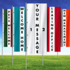 3' x 8' Custom Message Vertical Flag