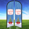 Starry Tinsel Custom Feather Flag Starry Tinsel Custom Feather Flag