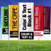 Custom 3' x 8' Double Sided Vertical Flag - Double Take