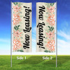 Fresh Flowers- 3x8 Vertical Wave Flag Double Sided