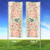 Fresh Flowers- 3x8 Vertical Wave Flag Double Sided