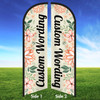 Fresh Flowers Custom Feather Flag
