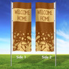 Golden Aura- 3x8 Vertical Wave Flag Double Sided