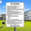 Tot Lot Rules: Heavy Duty Aluminum Sign