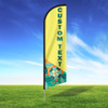 Sunshine Garden Custom Feather Flag
