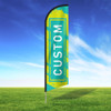 Lime Lagoon Custom Feather Flag