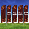 Auburn Ember- Double Sided Feather Flag Kit