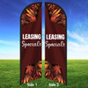 Auburn Ember- Double Sided Feather Flag Kit