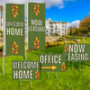 Golden Leaves - Vertical Flag and Yard Sign Marketing Bundle