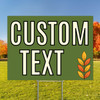 Golden Leaves - Semi Custom Coroplast Sign