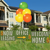 Golden Leaves - Reusable Balloon Cluster and Yard Sign Marketing Bundle