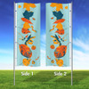 Hello Autumn- 3x8 Vertical Wave Flag Double Sided