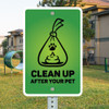 Clean Up After Your Pet: 12"x 18" Aluminum Sign