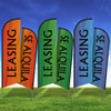 Dual Delight Bilingual Double Sided Feather Flag Kit- Select Your Color!