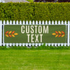 Custom Golden Leaves Banner - 3x10 Outdoor Heavy Duty Vinyl