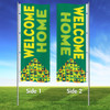 Vibrant Verde - Double Sided 3x8 Vertical Wave Flag WH