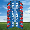 Blue Poinsettia - NL Double Sided Feather Flag Kit