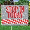 Candy Cane: SIT 18" x 24"  Yard Sign