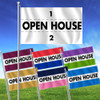 3' x 5' Custom Color Message Flag - Open House