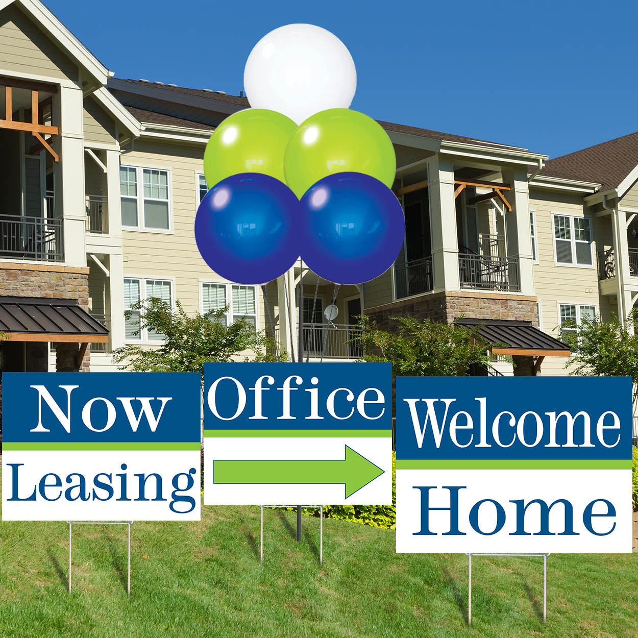 Cheerful - Balloon Cluster and Yard Sign Marketing Bundle