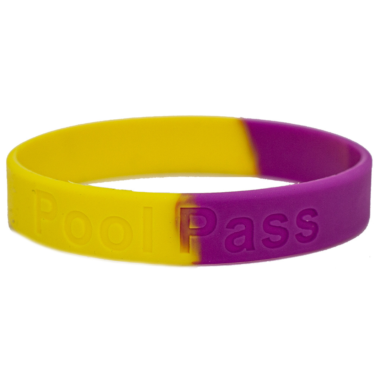 Adult Silicone Pool Pass (Purple/Yellow)