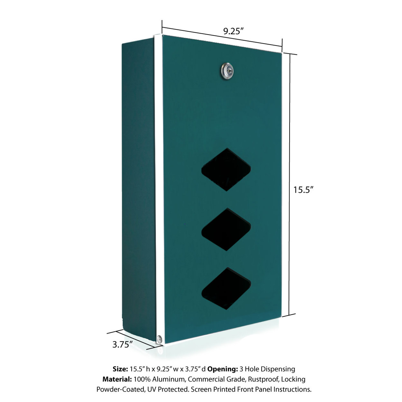 "Sunflower" DISPENSE-Art™  Designer Dog Waste Station