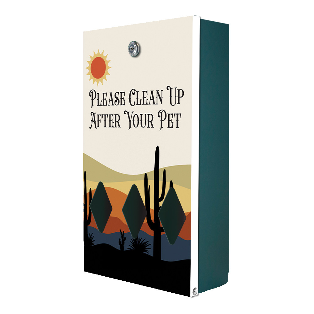 "Desert Landscape" DISPENSE-Art™  Designer Dog Waste Station